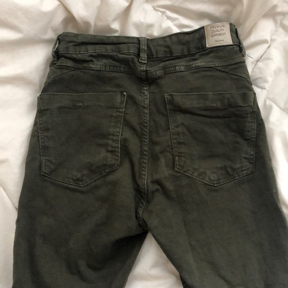 Bershka army green skinny jeans - Picture 3 of 4